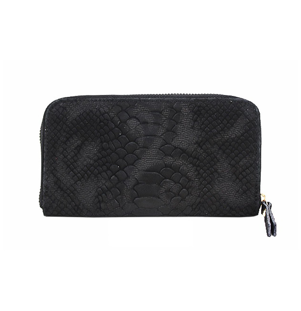 Bőr pénztárca 595 fekete