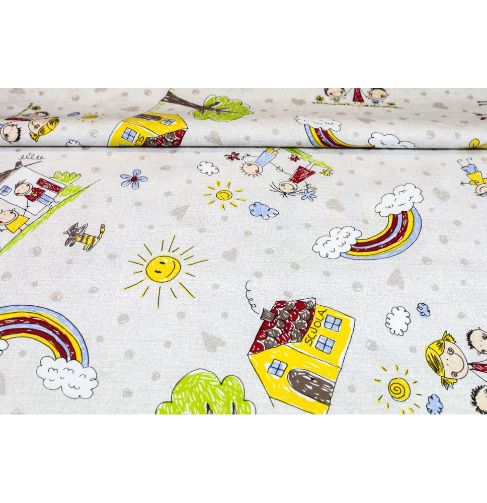 Pamut szövet Family, h. 145 cm