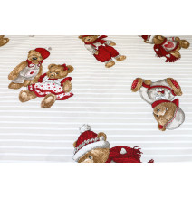 Pamut szövet Teddi maci bézs, h. 145 cm