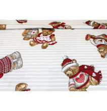 Pamut szövet Teddi maci bézs, h. 145 cm