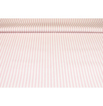 Pamut szövet Rózsaszín csík, h. 145 cm