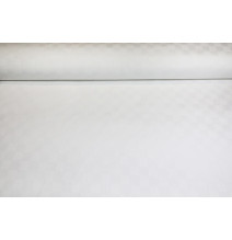 Anyag pamut Fehér kocka, m. 140 cm