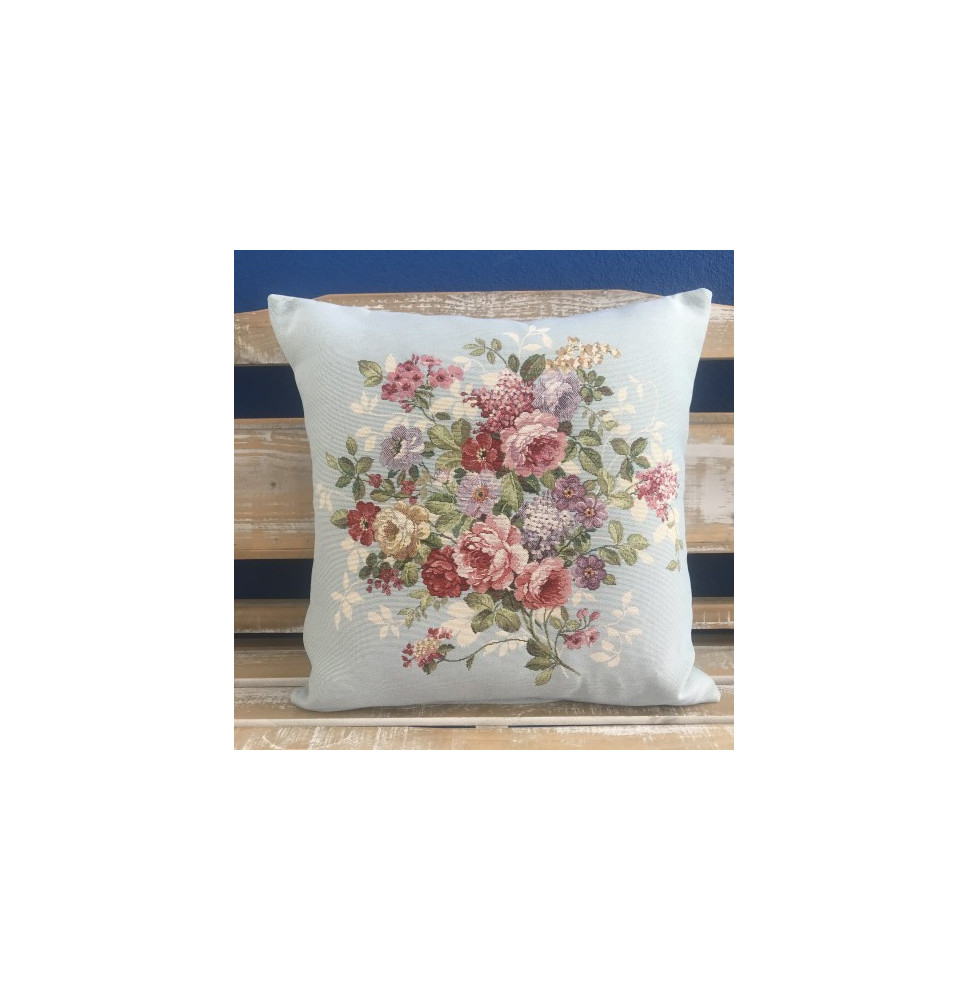 Párnahuzat gobelin 42x42 cm Eden 1007 kék