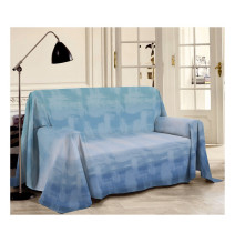 Pamut pléd Piquet Szivárványkék