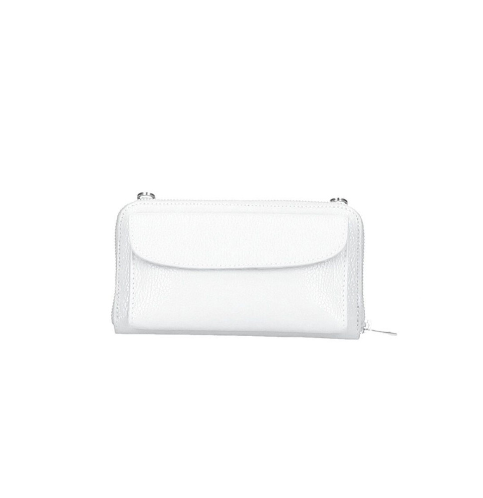 Bőr pénztárca mobiltelefon házzal fehér