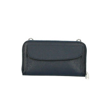 Bőr pénztárca mobiltelefon házzal sötétkék