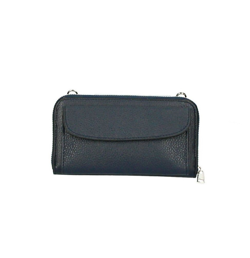 Bőr pénztárca mobiltelefon házzal sötétkék