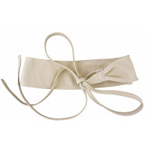 Női bőr öv, csipke, 839 bézs