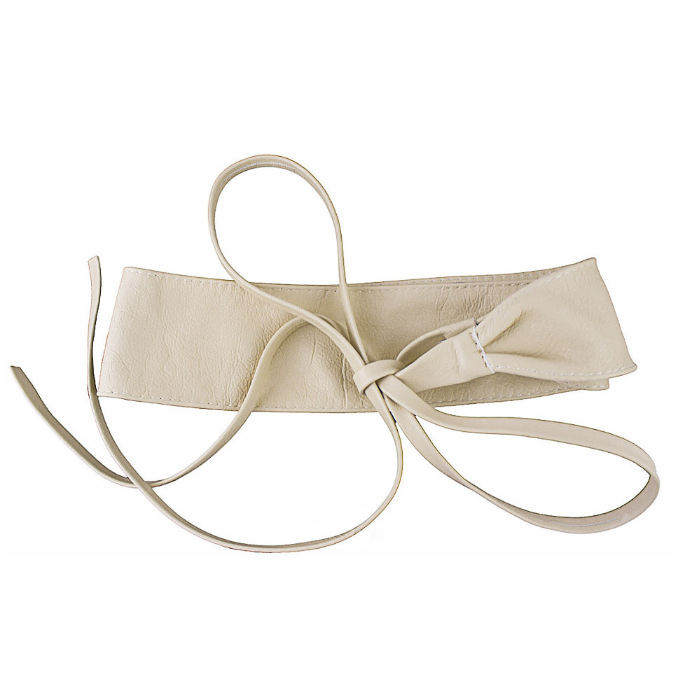 Női bőr öv, csipke, 839 bézs