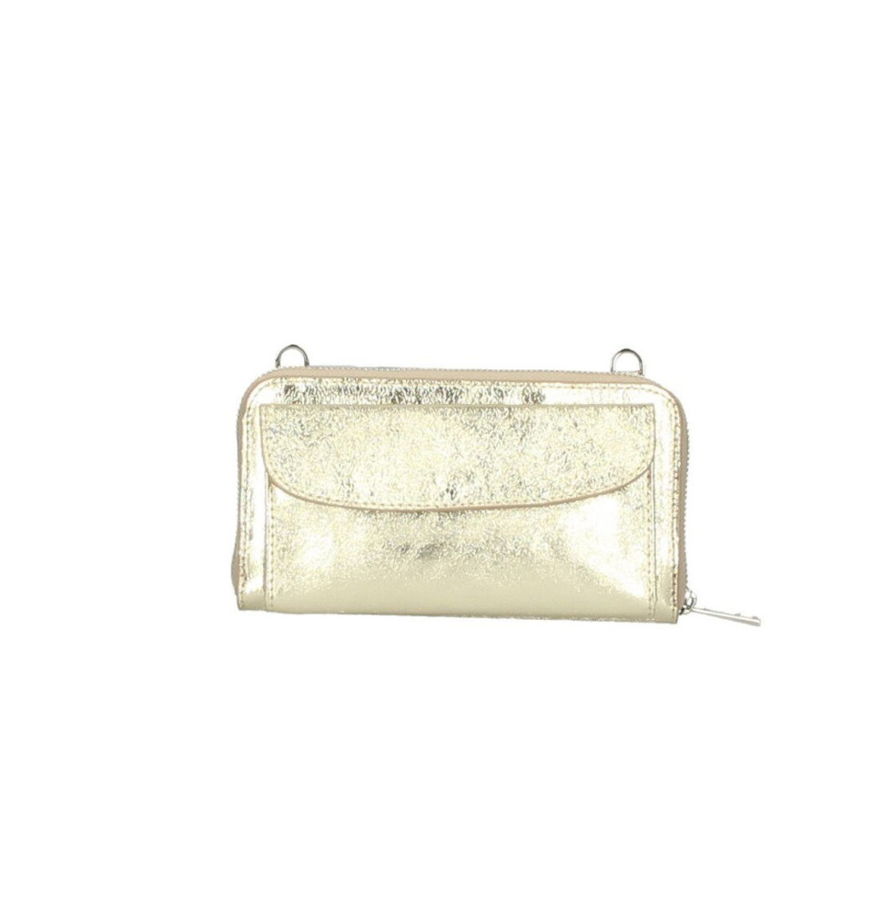 Bőr pénztárca mobiltelefon házzal Arany