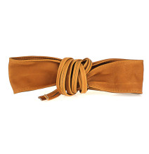 Női bőr öv, fűzős, 839 konyak