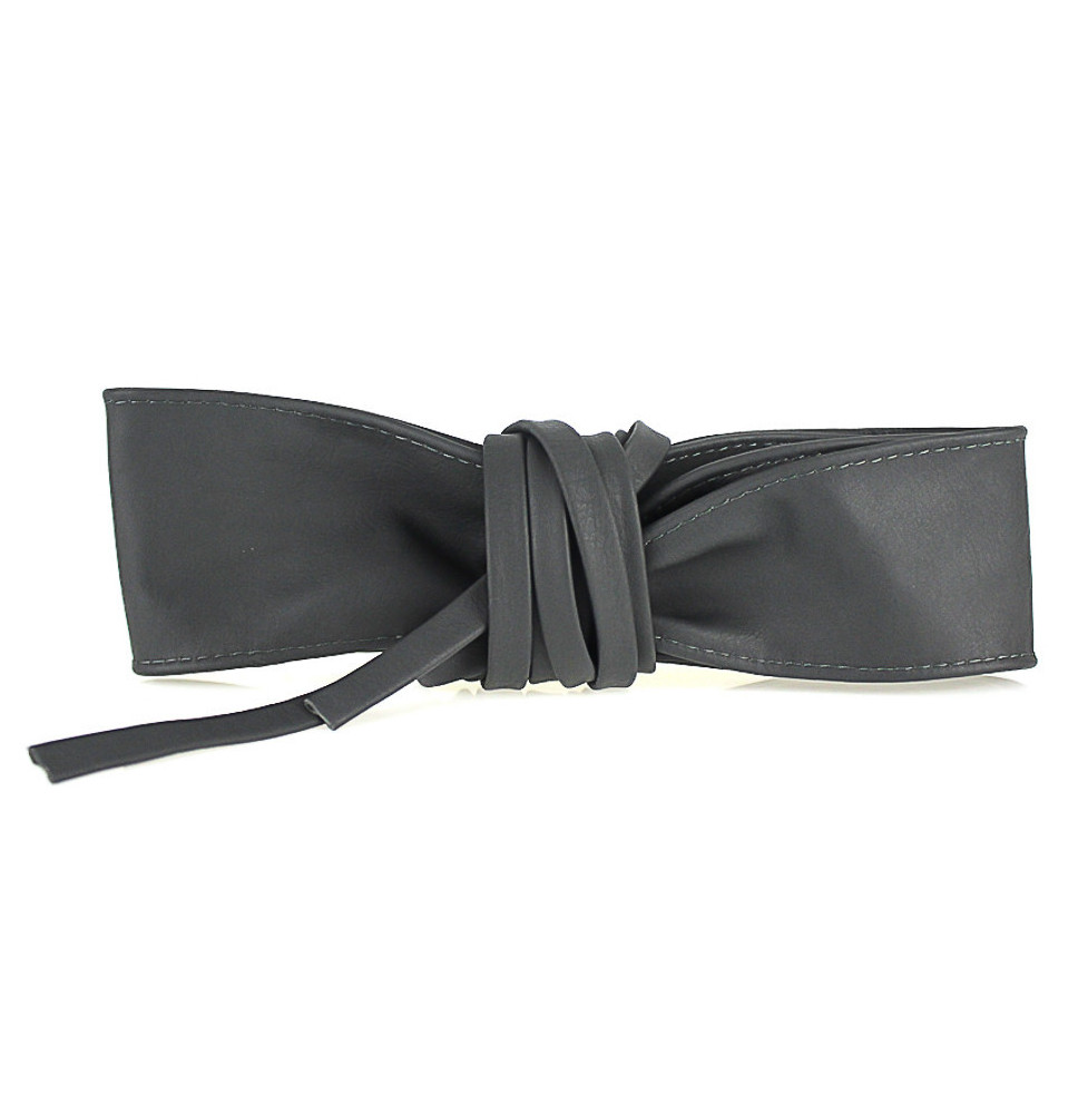 Női bőr öv, csipke, 839 sötét szürke