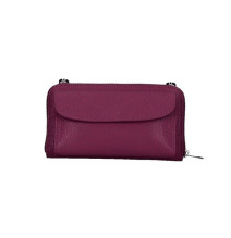 Bőr pénztárca mobiltelefon házzal Burgundia