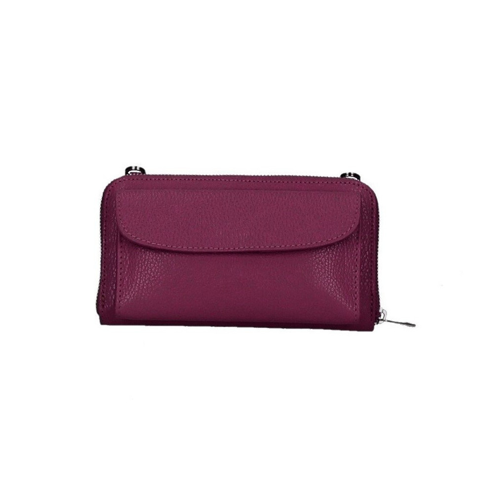 Bőr pénztárca mobiltelefon házzal Burgundia