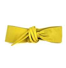 Női bőr öv, csipke, 839 sárga