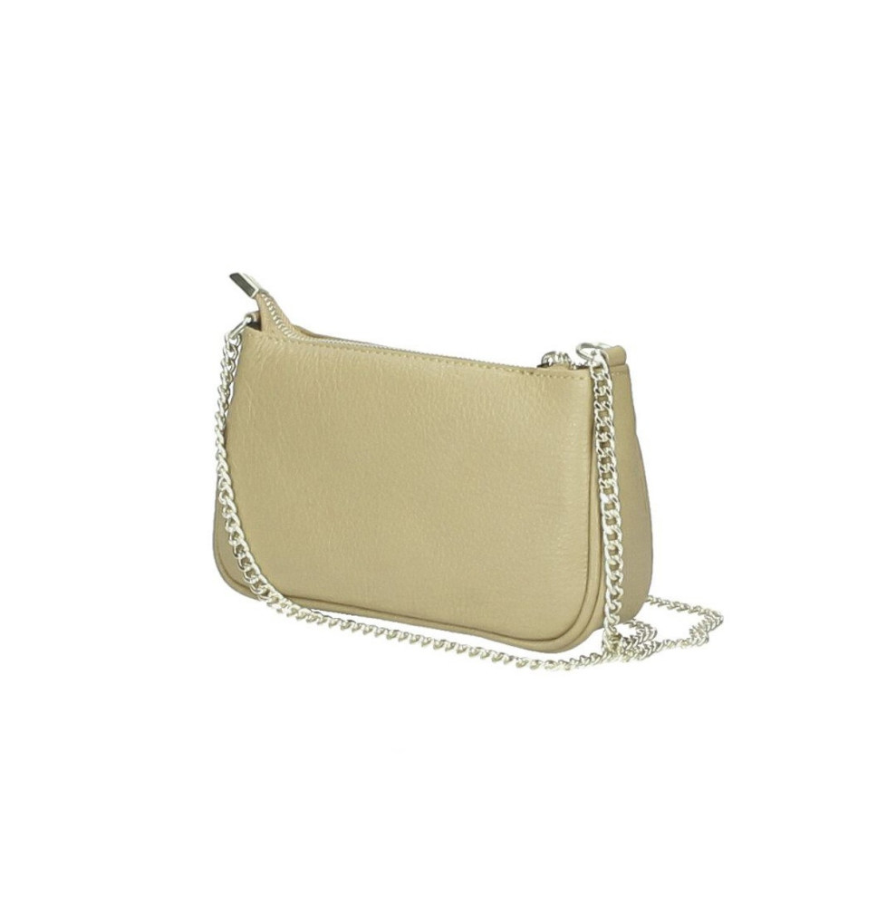 Bőr válltáska 545 Made in Italy szürkésbarna