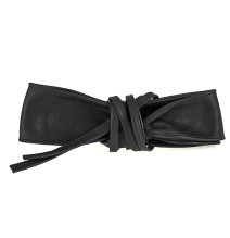 Női bőr öv, csipke, 839 fekete