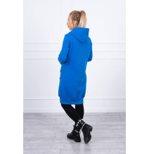 Női szigetelt, kapucnis pulóver MI9302 azúrkék