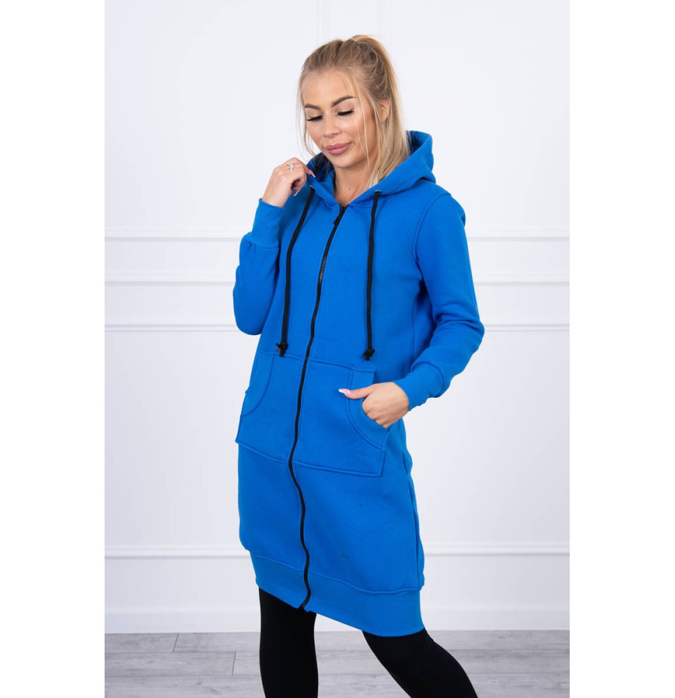 Női szigetelt, kapucnis pulóver MI9302 azúrkék