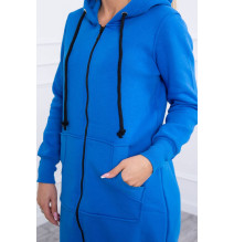 Női szigetelt, kapucnis pulóver MI9302 azúrkék