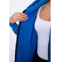 Női szigetelt, kapucnis pulóver MI9302 azúrkék