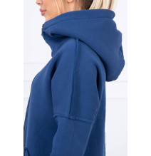 Hőszigetelt pulóver, hosszabb háttal MI68652 jeans