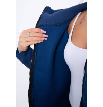 Hőszigetelt pulóver, hosszabb háttal MI68652 jeans