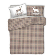Pamut ágynemű ágynemű Szarvas bézs Made In Italy
