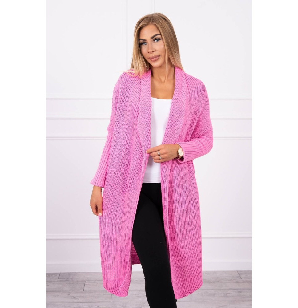 Női pulóver denevér típusú ujjakkal MI2019-13 világos rózsaszín