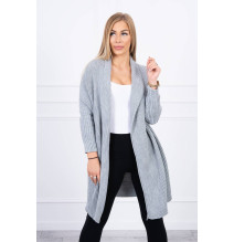 Női pulóver denevér típusú ujjakkal MI2019-13 világos szürke