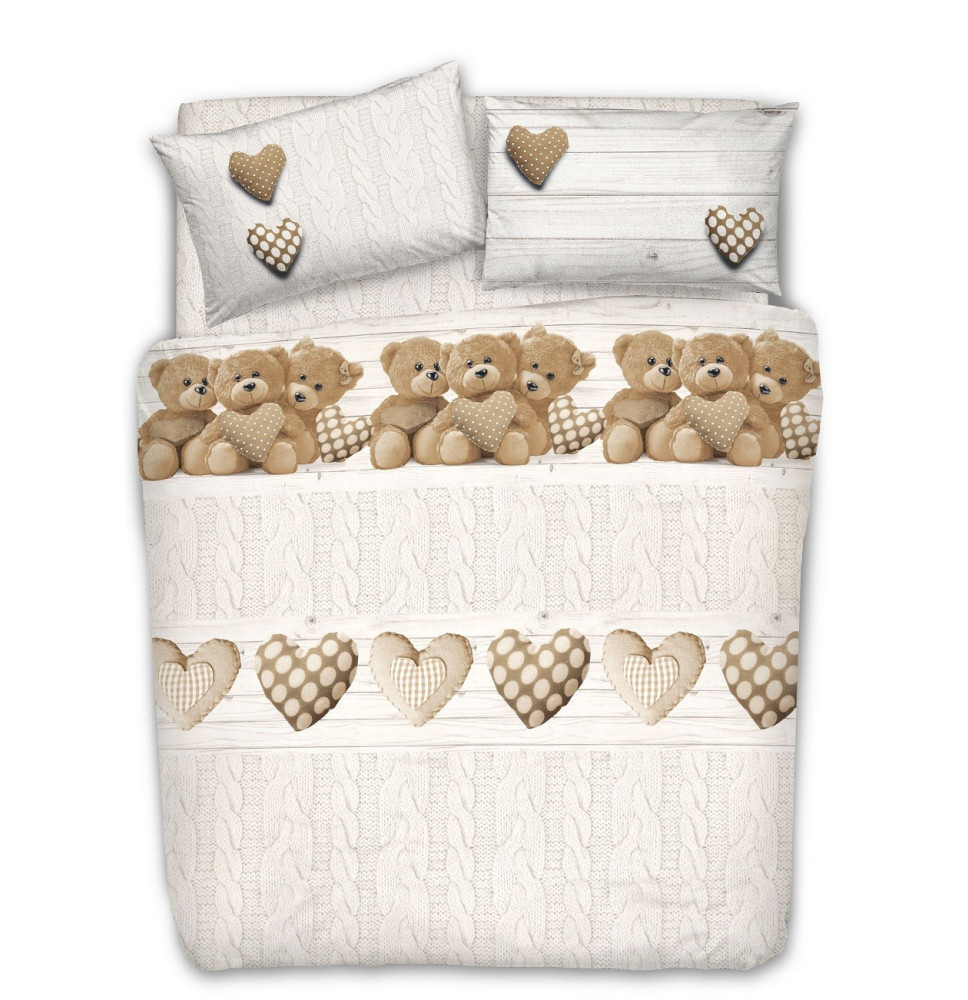 Pamut ágynemű MIG002ME Maci bézs Made In Italy