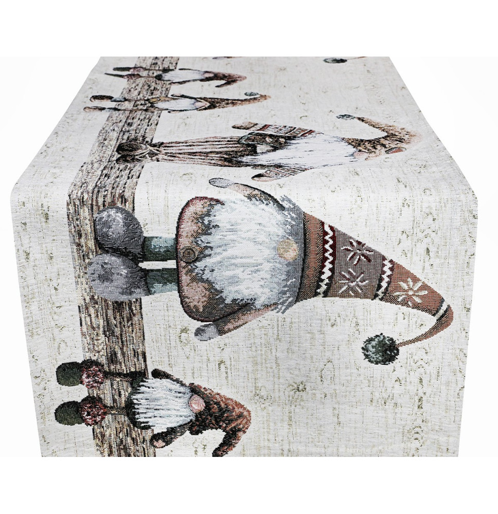 Gobelin terítő béz gómok Chenille IT05