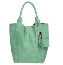 Konyakbőr kézitáska velúr kivitelben 804