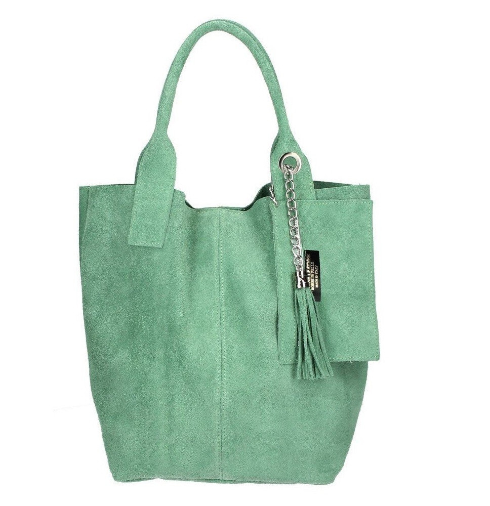 Konyakbőr kézitáska velúr kivitelben 804