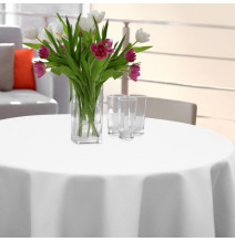 Kerek abrosz Standard Ø 140 cm fehér