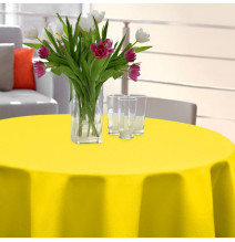 Kerek abrosz Standard Ø 140 cm sárga