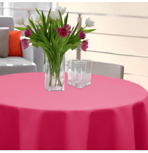 Kerek abrosz Standard Ø 140 cm sötét rózsaszín