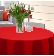 Kerek abrosz Standard Ø 140 cm piros