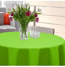 Kerek abrosz Standard Ø 140 cm világos zöld