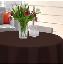 Kerek abrosz Standard Ø 140 cm sötétbarna