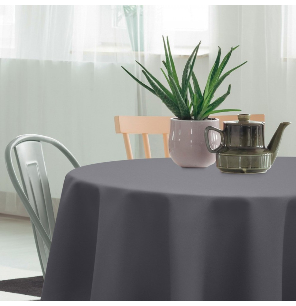 Kerek abrosz Standard Ø 140 cm sötét szürke