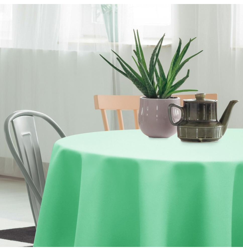 Kerek abrosz Standard Ø 140 cm pisztácia