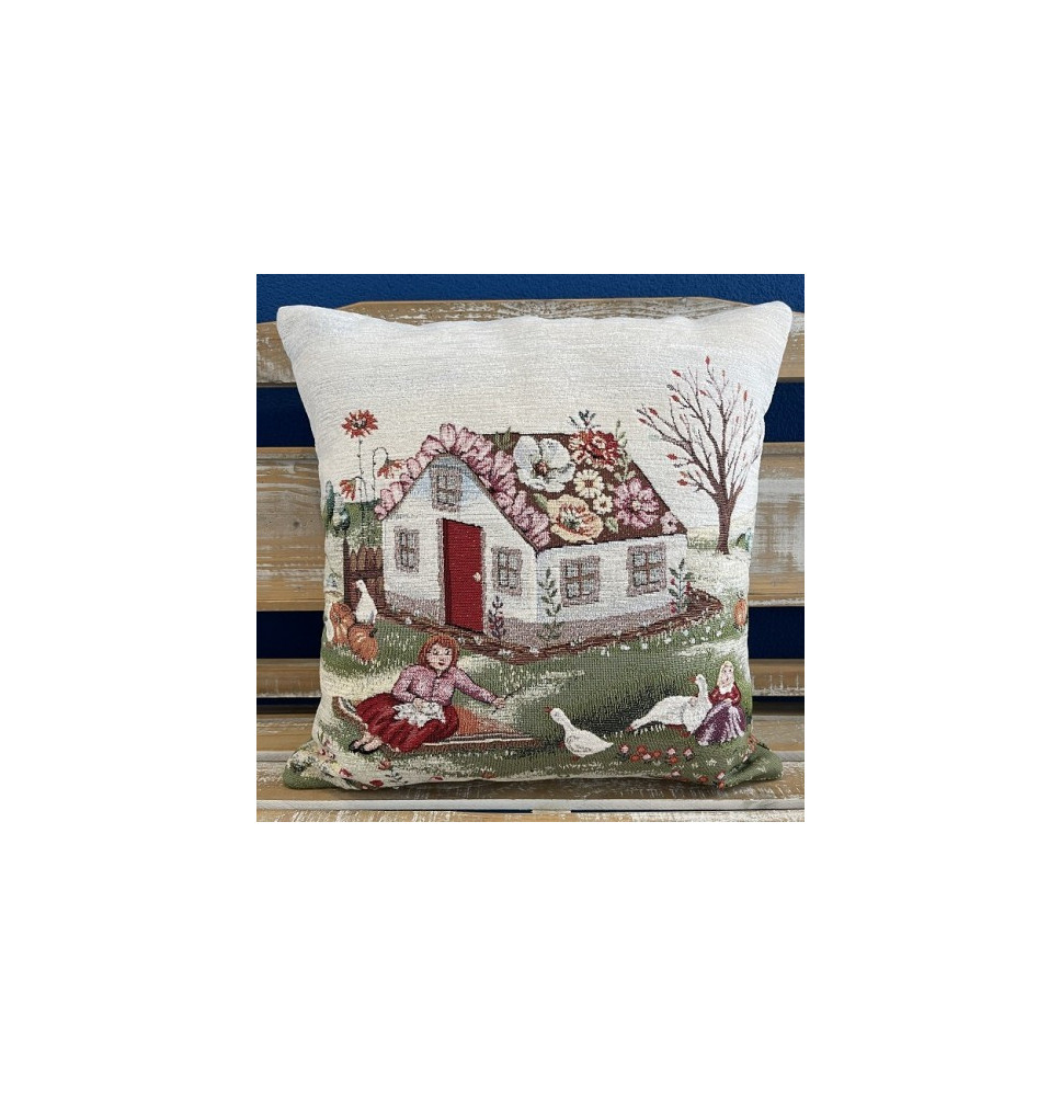 Párnahuzat gobelin 42x42 cm Chenille 1177