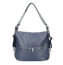 Bőr válltáska / hátizsák 328 sötétkék