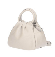 Bőr kézitáska 673 Made in Italy bézs