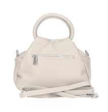 Bőr kézitáska 673 Made in Italy bézs