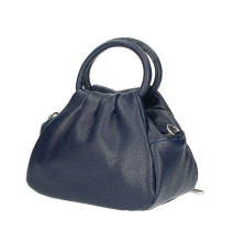 Bőr kézitáska 673 Made in Italy sötétkék