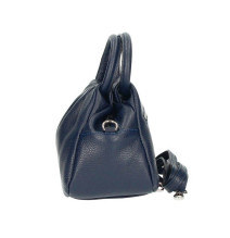 Bőr kézitáska 673 Made in Italy sötétkék