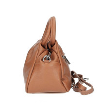 Bőr kézitáska 673 Made in Italy konyak