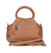 Bőr kézitáska 673 Made in Italy konyak